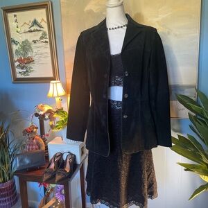 Studio Black Suede Women's Blazer